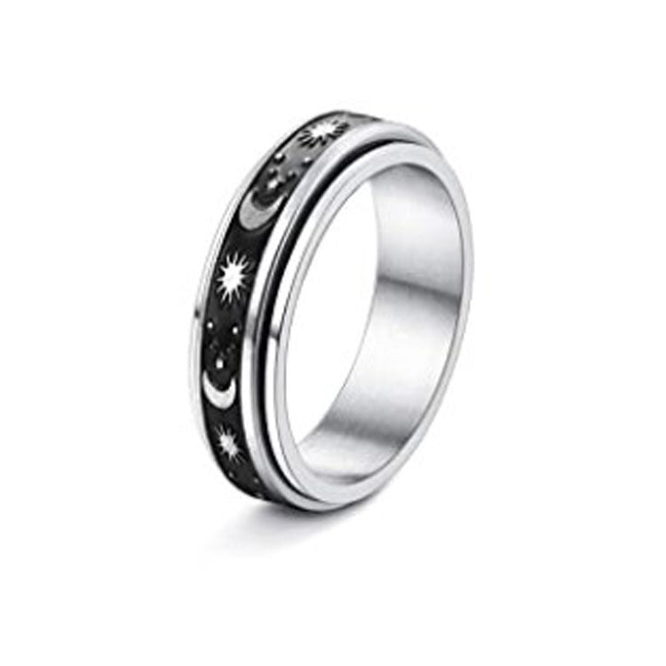 SteelCalm – Spinner Ring i Rostfritt Stål för Män & Pojkar