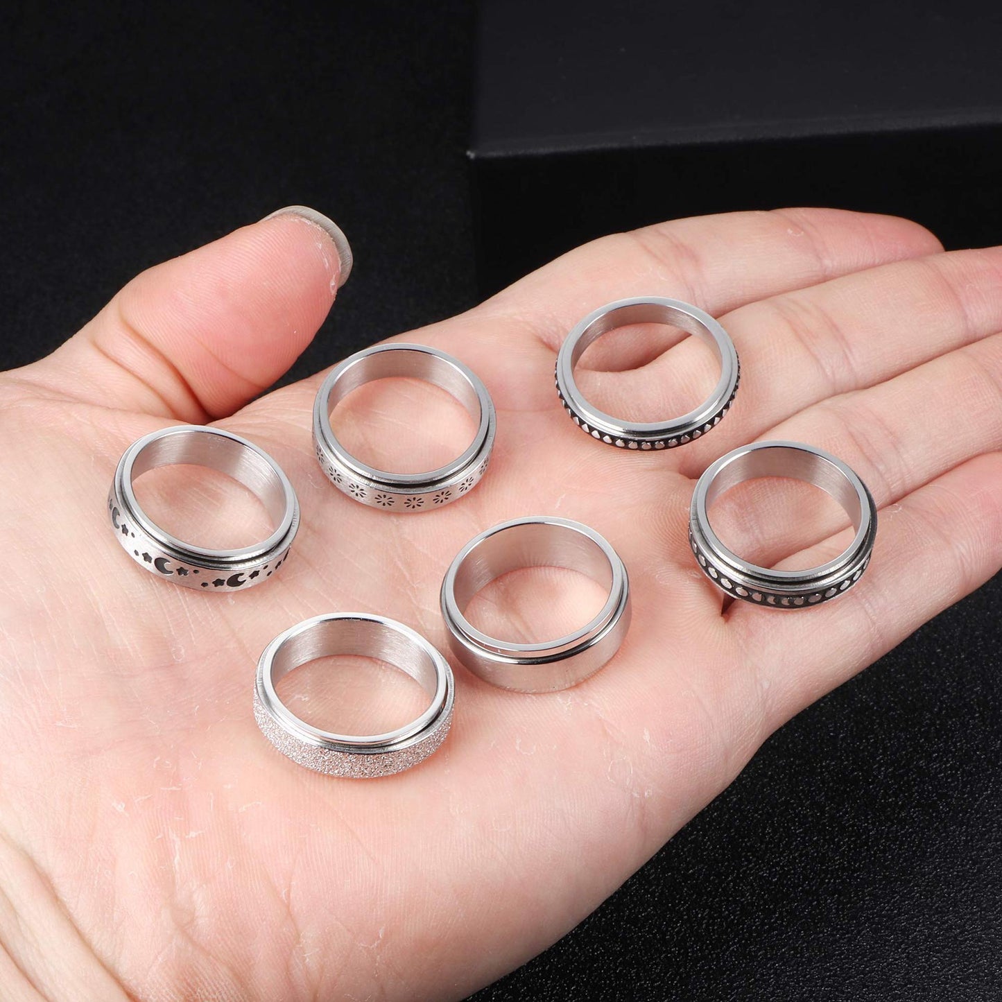 SteelCalm – Spinner Ring i Rostfritt Stål för Män & Pojkar