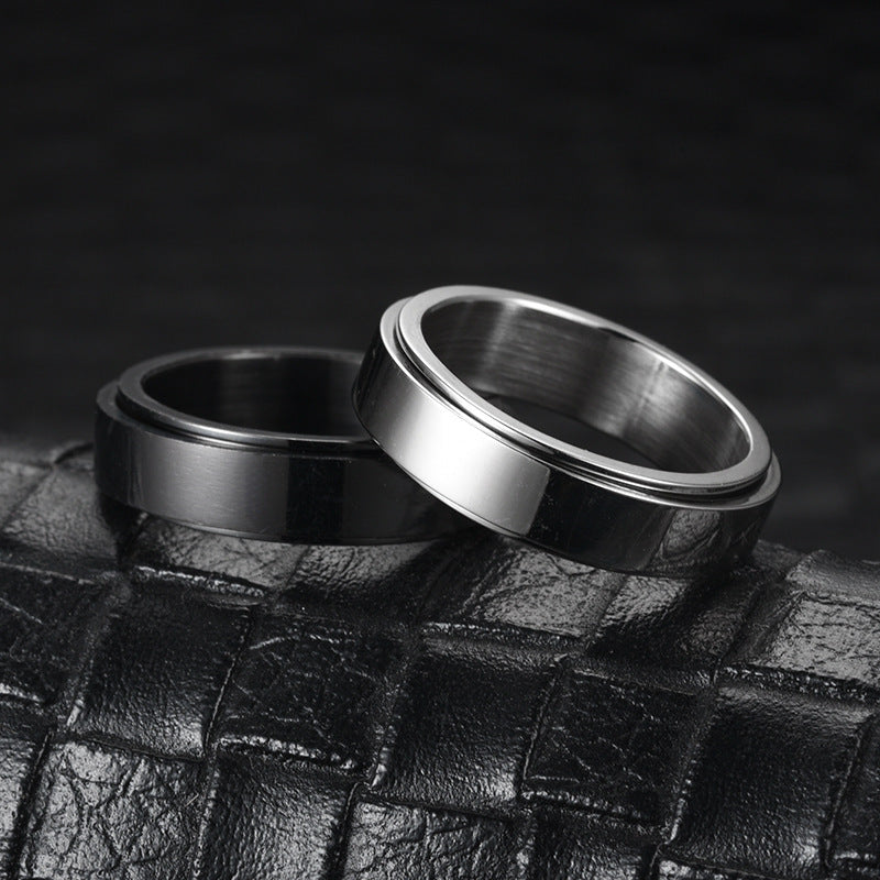 SteelCalm – Spinner Ring i Rostfritt Stål för Män & Pojkar