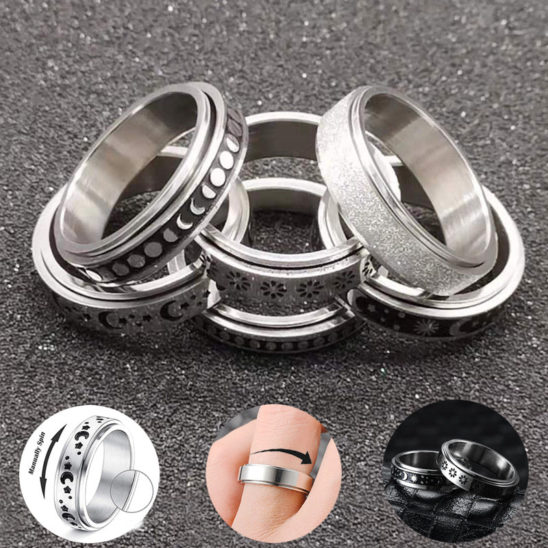SteelCalm – Spinner Ring i Rostfritt Stål för Män & Pojkar