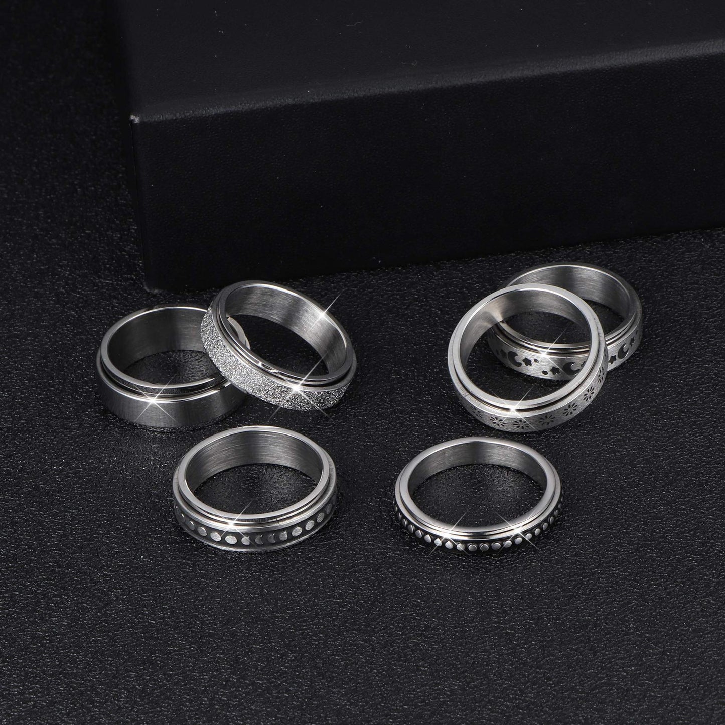 SteelCalm – Spinner Ring i Rostfritt Stål för Män & Pojkar