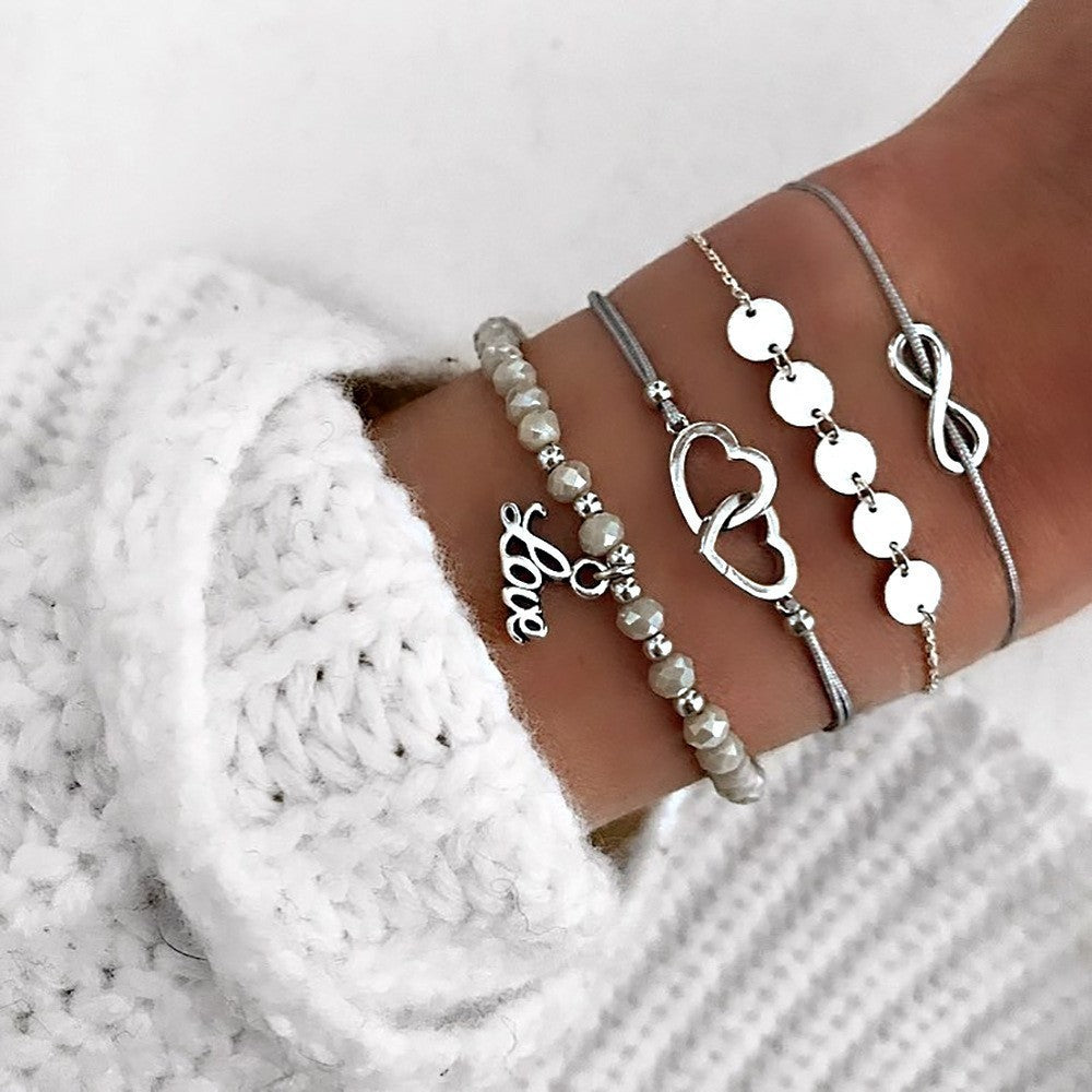 Boho Pearl Charm – Vintage-Inspirerat Armband & Armring Set