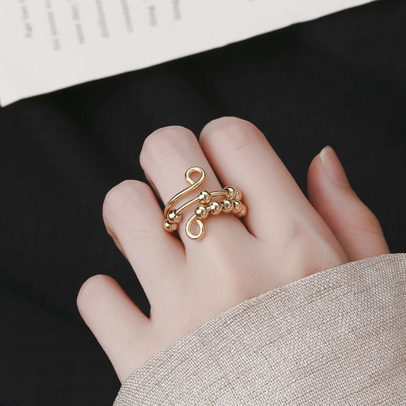 Anxiety Relief Spinner Ring – Dubbellager & Justerbar Komfort