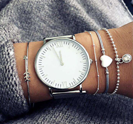 Boho Pearl Charm – Vintage-Inspirerat Armband & Armring Set