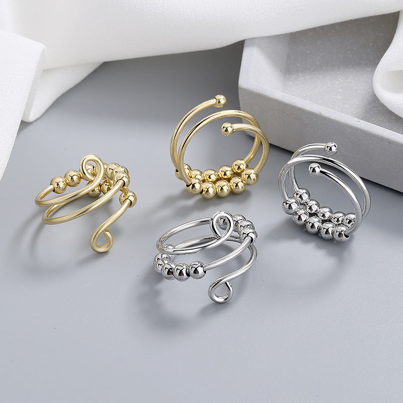 Anxiety Relief Spinner Ring – Dubbellager & Justerbar Komfort