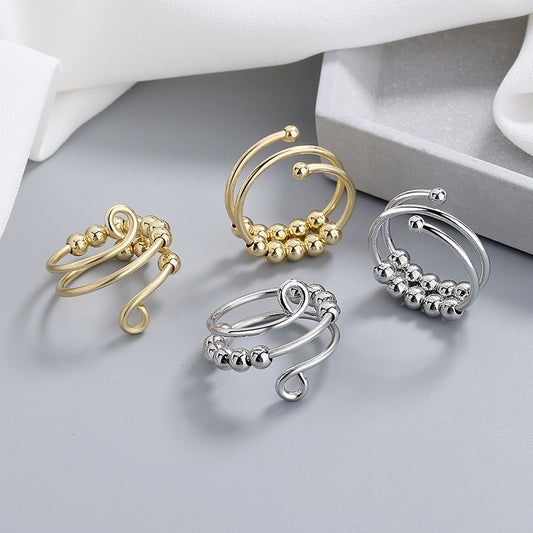Anxiety Relief Spinner Ring – Dubbellager & Justerbar Komfort