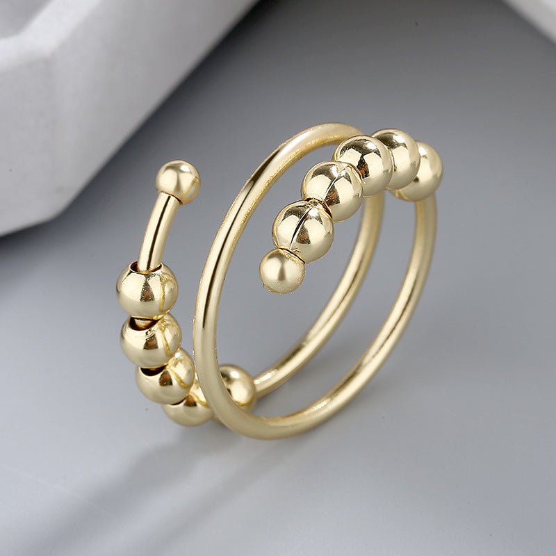 Anxiety Relief Spinner Ring – Dubbellager & Justerbar Komfort