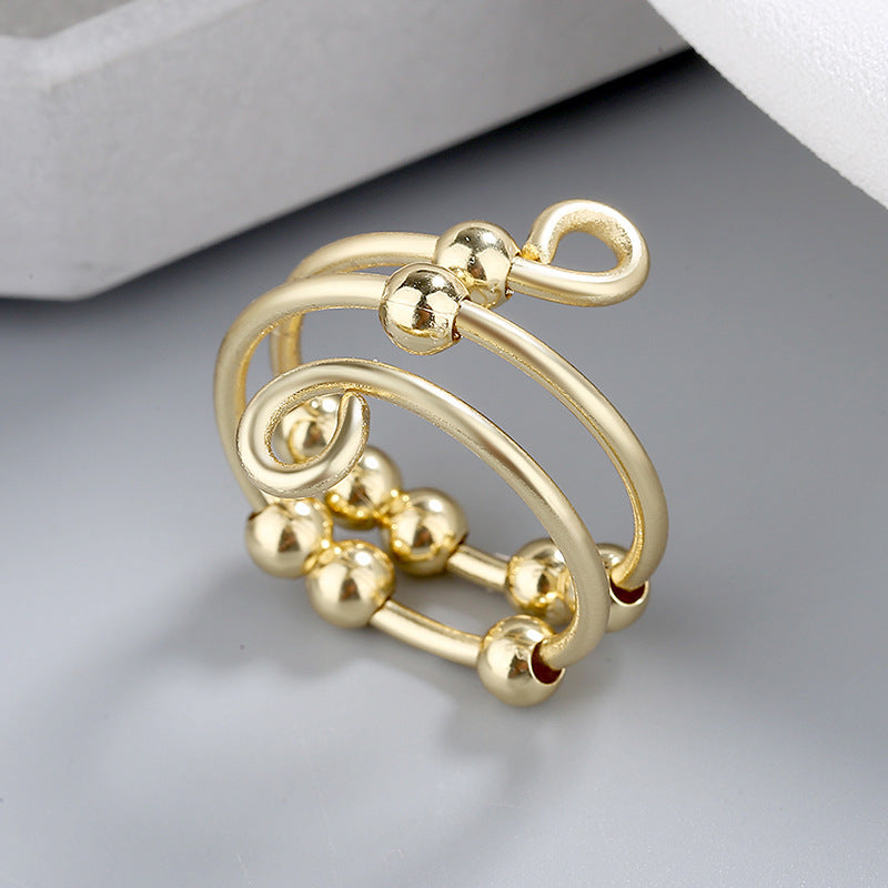 Anxiety Relief Spinner Ring – Dubbellager & Justerbar Komfort