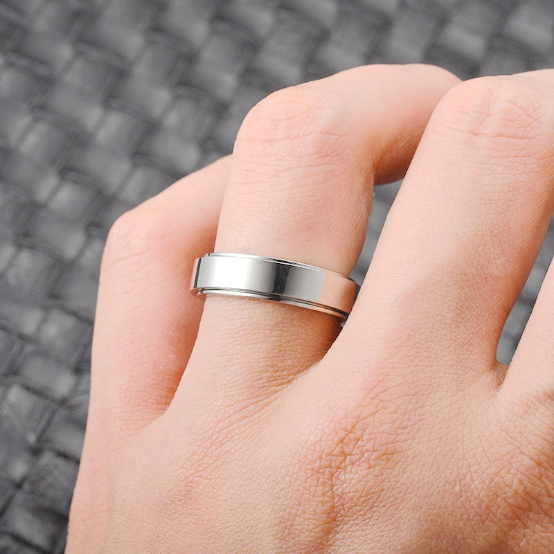 SteelCalm – Spinner Ring i Rostfritt Stål för Män & Pojkar