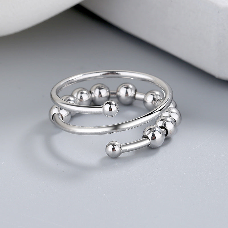 Anxiety Relief Spinner Ring – Dubbellager & Justerbar Komfort